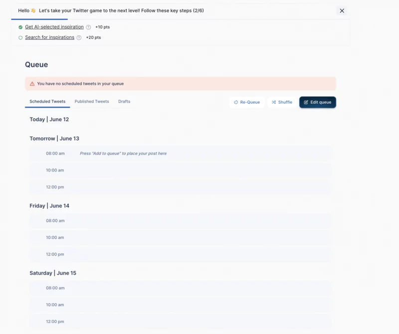 Avis tweet hunter - planification marketing des tweets et threads