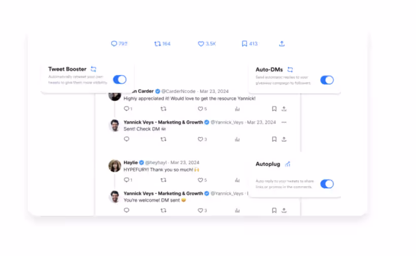 informations avec suggestions personnalisées