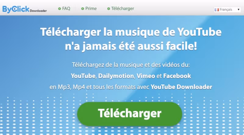 Interface de BiclickDOwnloader