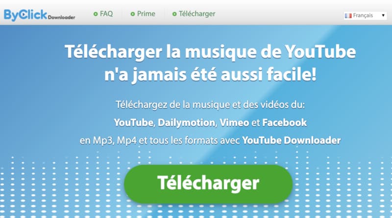 Interface de BiclickDOwnloader