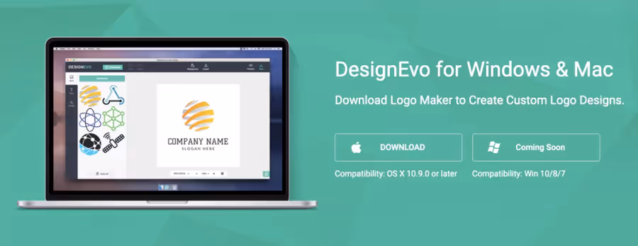 application windows et mac pour créer un logo 