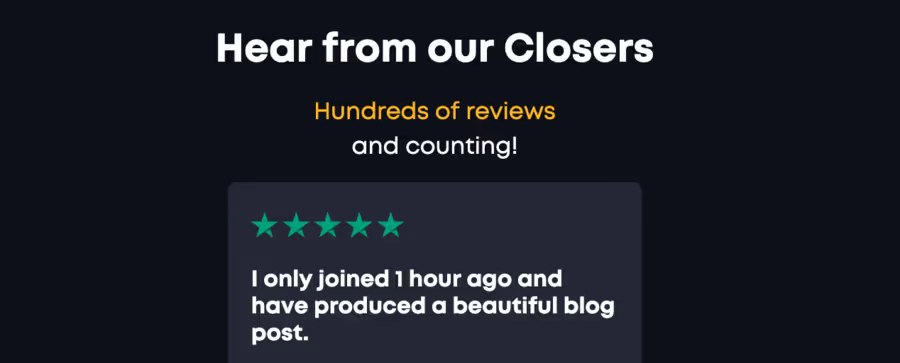 ClosersCopy copywriting tools reviews 