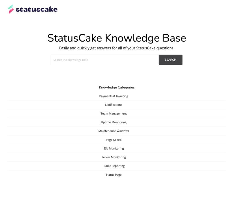 éléments de la Base de connaissance pour entreprise ou particuliers 