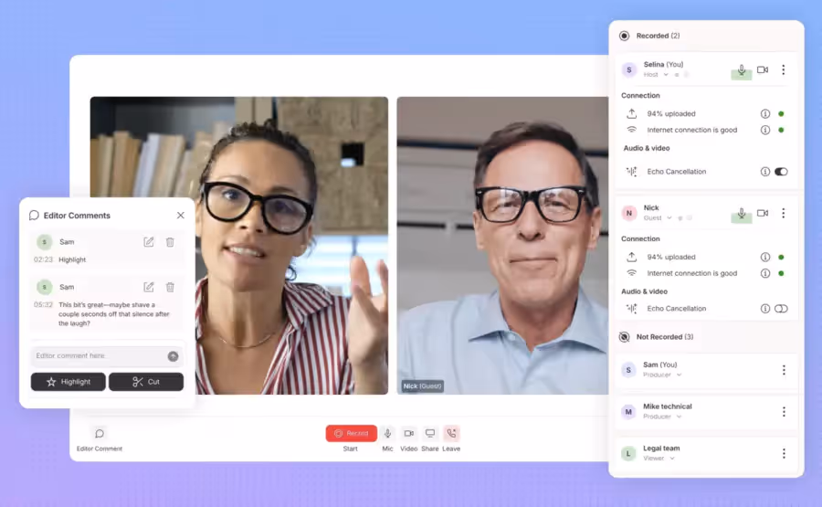 apprentissage de la plateforme Descript