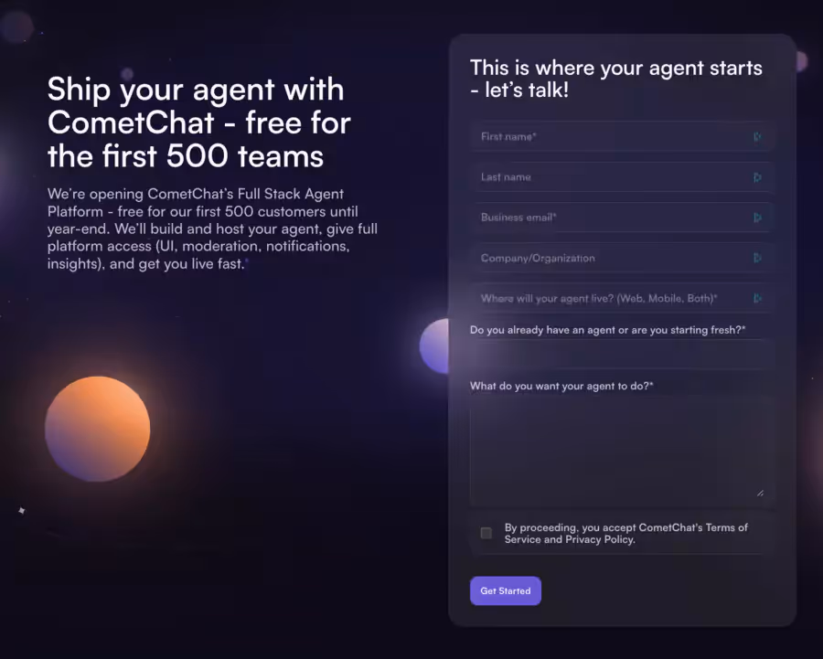 tarifs personnalisés de cometchat