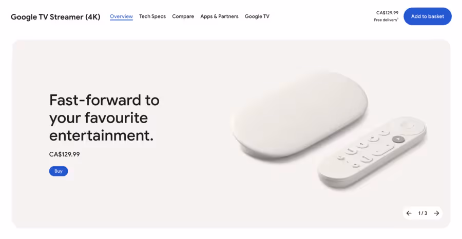 Google streamer 4k
