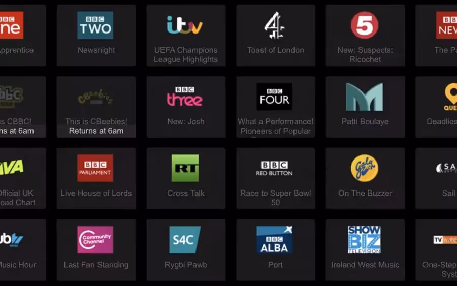 chaines sur une IPTV