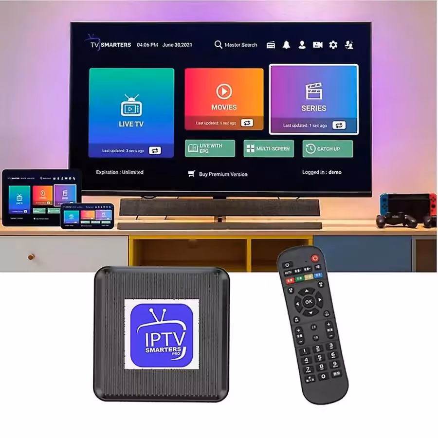vue sur IPTV SMarters Pro