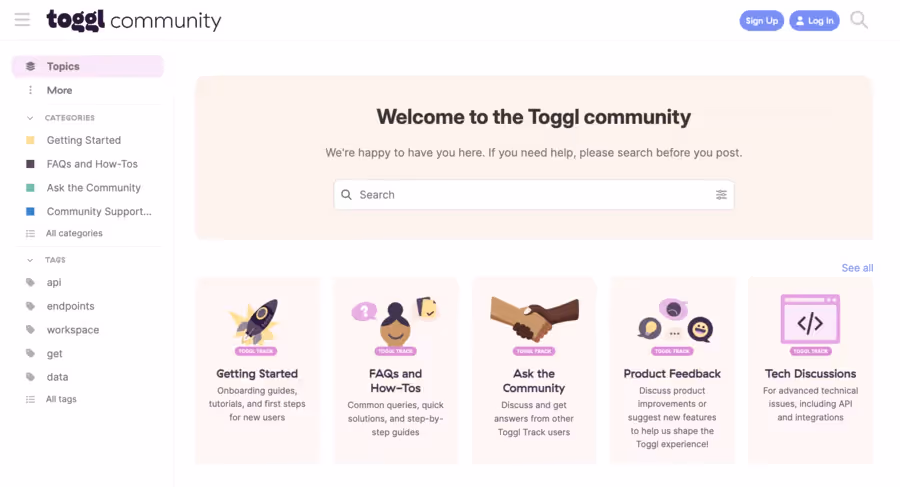 Communauté de Toggl