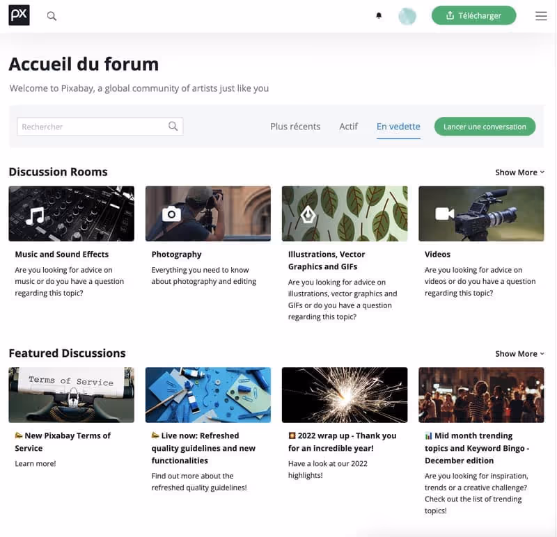 Forum de Pixabay