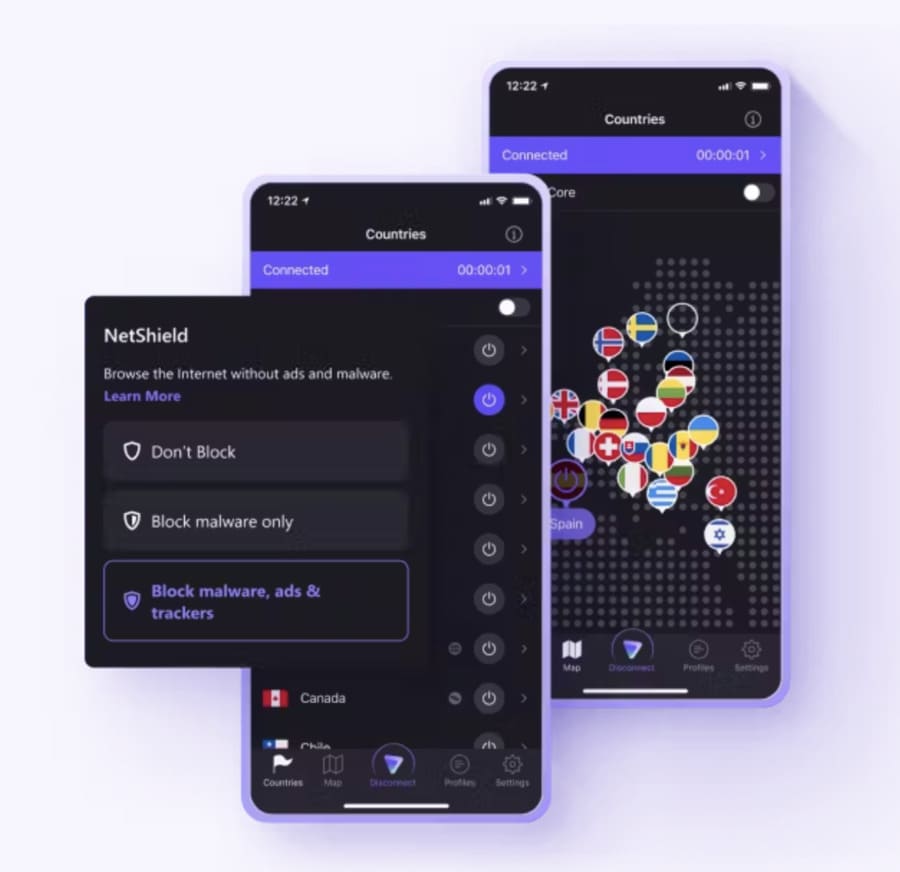Proton VPN interface