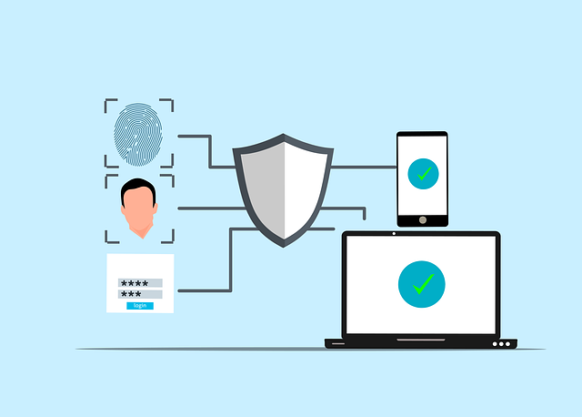 cybersecurity, security, authentication, fingerprint, facial recognition, face scan, password, login, shield, protection, data security, network security, mobile security, technology, digital security, online security, access control, privacy, data protection, internet security, secure access, cartoon