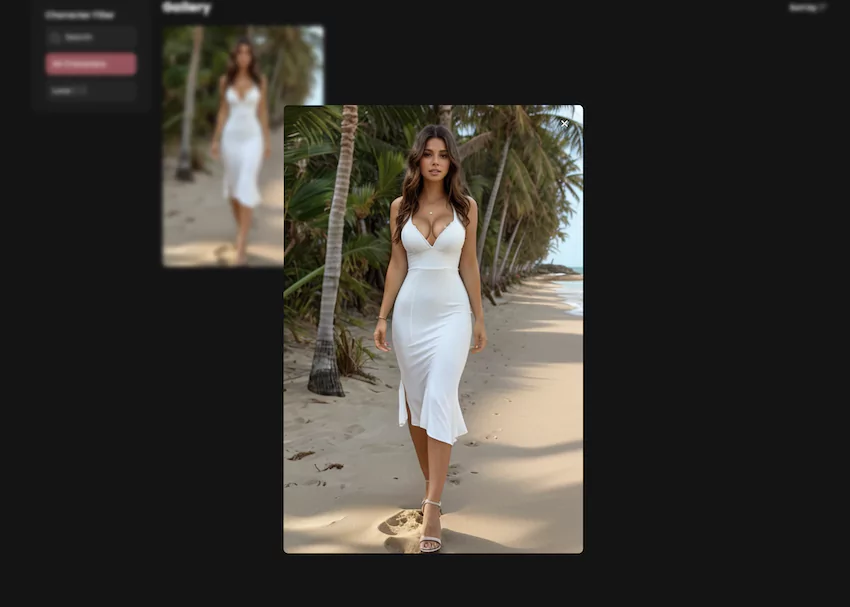 Exportation des photos sur Candy AI