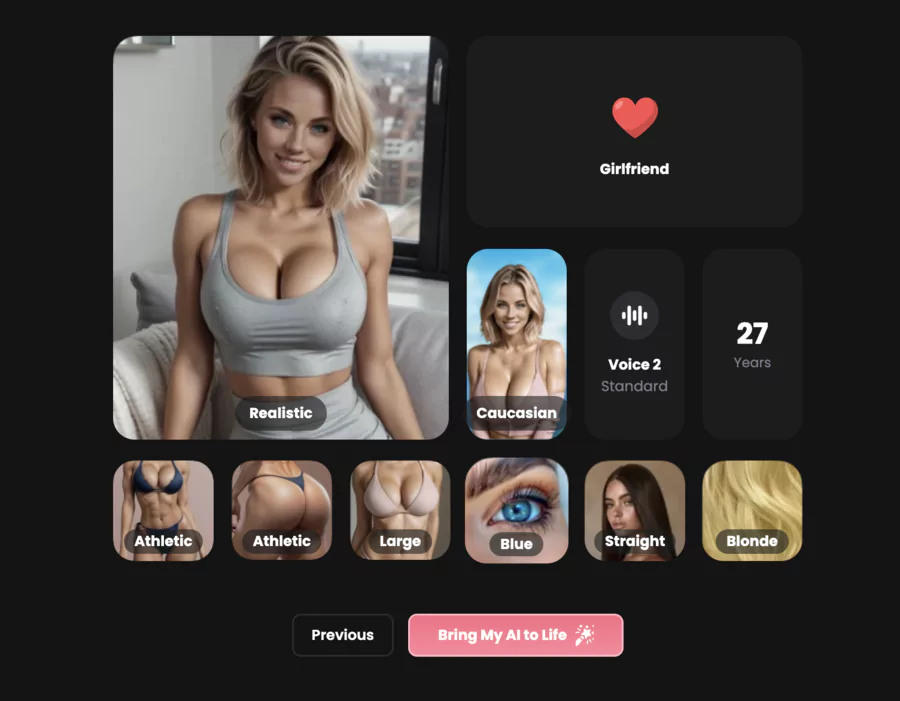Candy AI interface overview