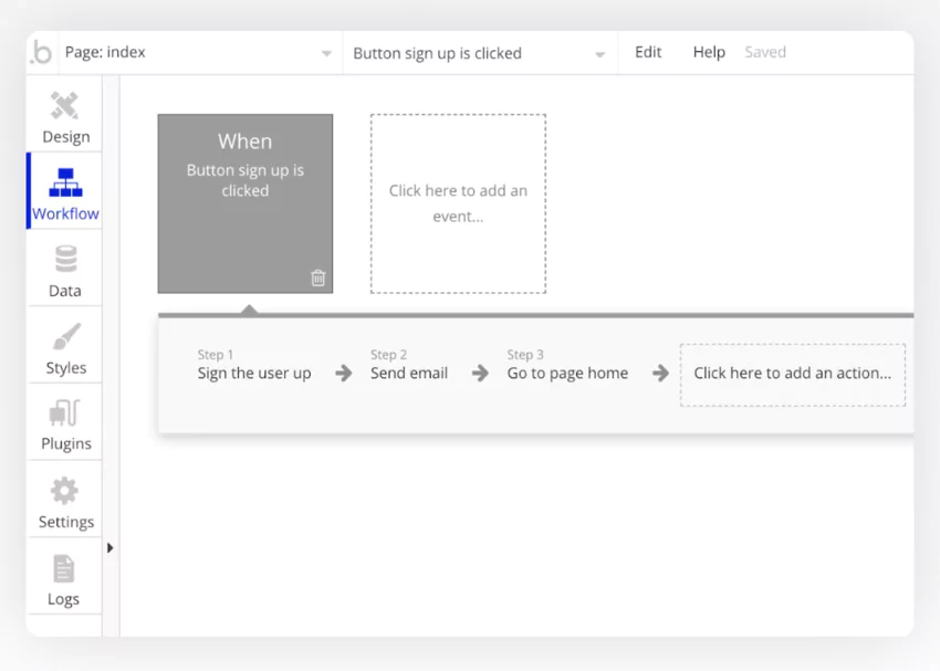 Custom workflow tool, simple for everyone from Bubble
