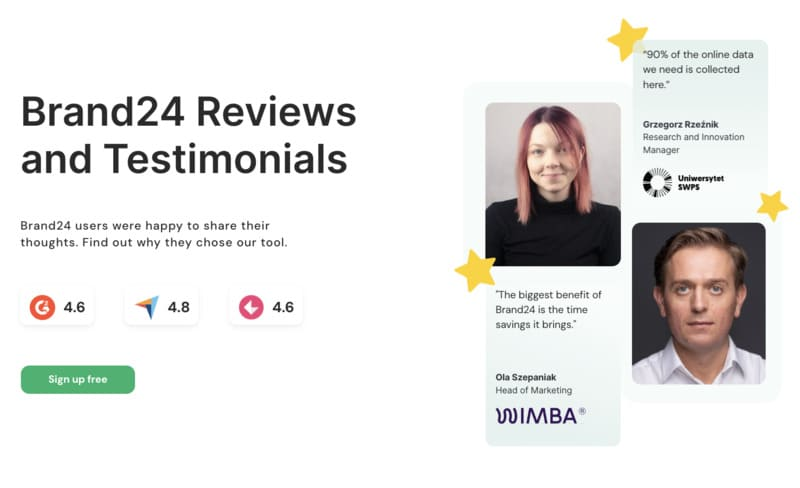 Brand24 - positive comments image