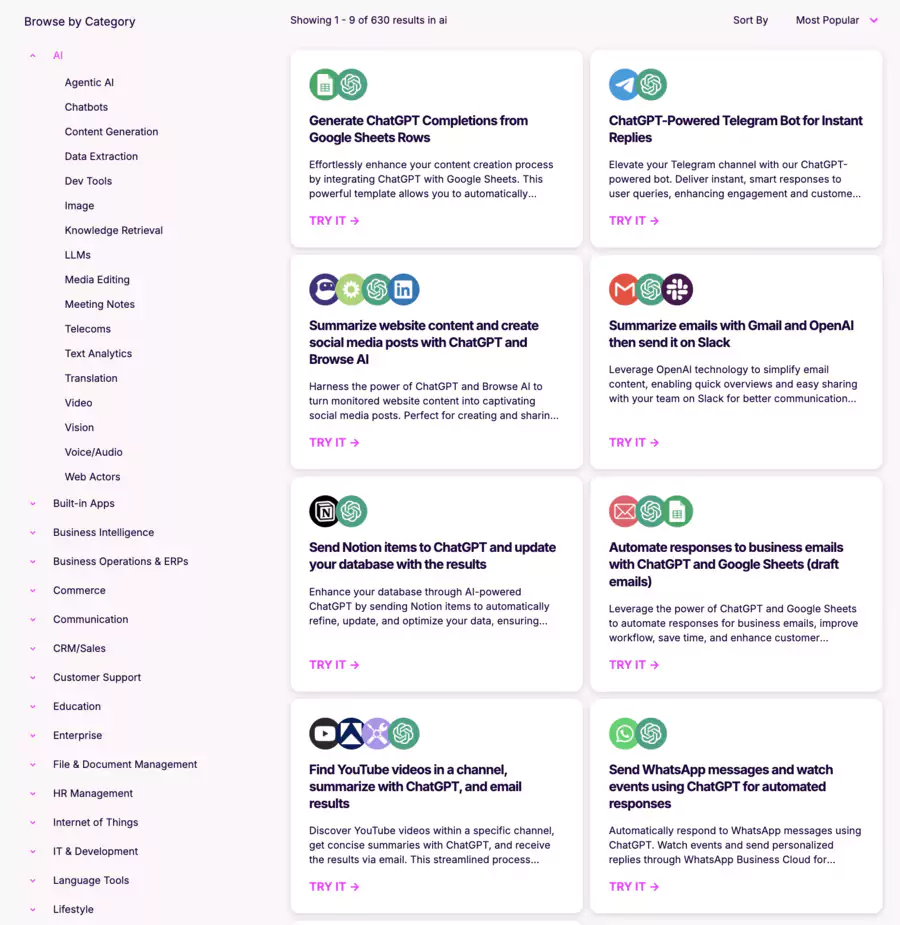 Make AI scenario templates