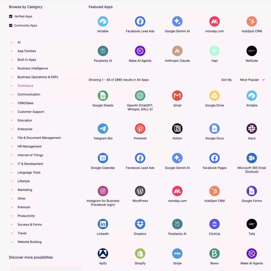 Make native integrations