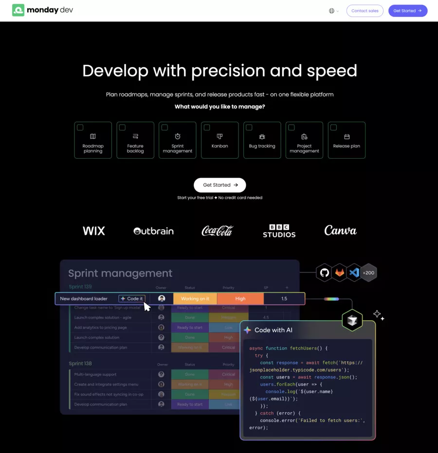 monday dev