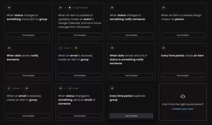automatisations de monday dev