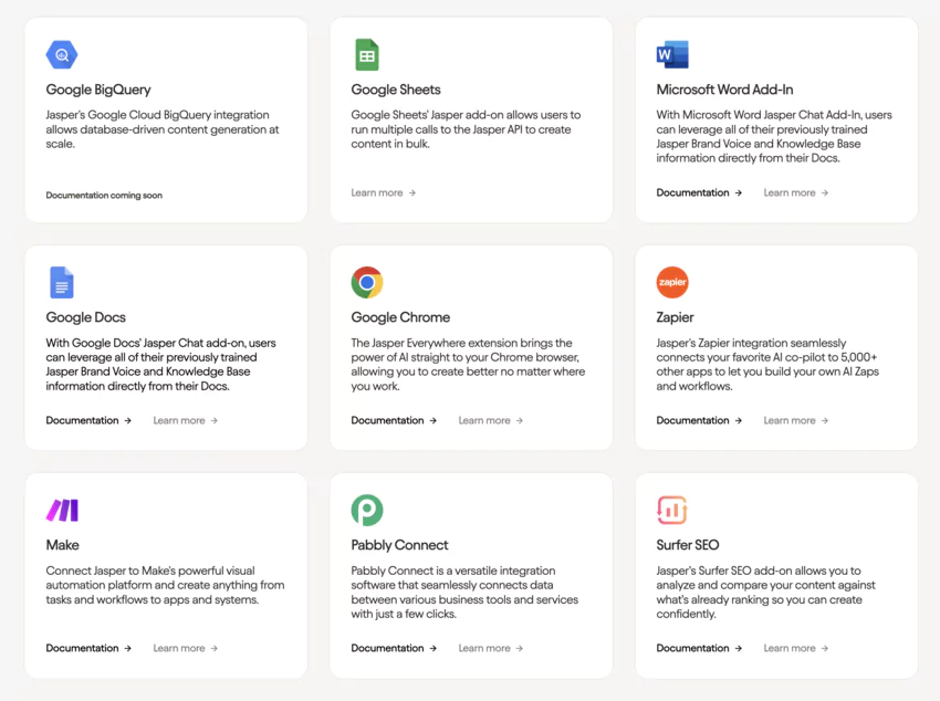 integrations with assistant