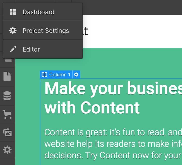passage à l'éditeur webflow