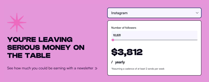 Tableau de bord des revenus sur Beehiiv