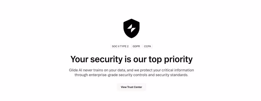 certifications de sécurité de Glide AI pour rassurer chaque accès