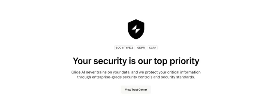 certifications de sécurité de Glide AI pour rassurer chaque accès