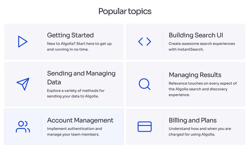 Algolia Customer Support