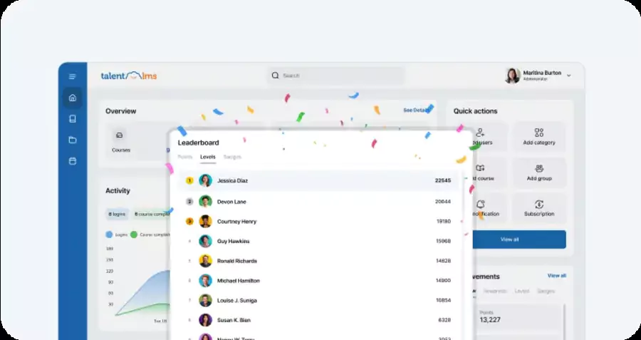 TalentLMS gamification insight and experience