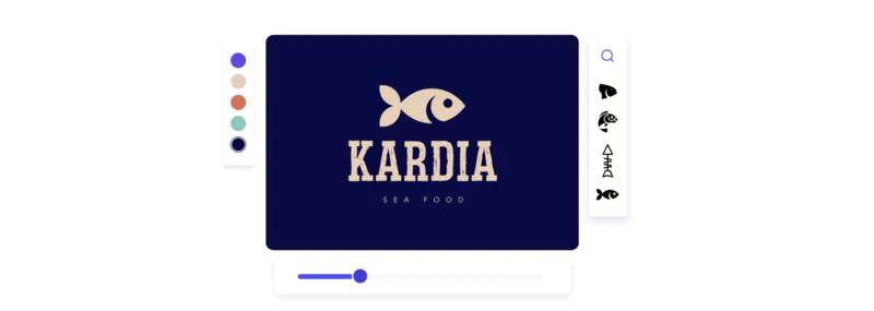 Looka customization studio interface
