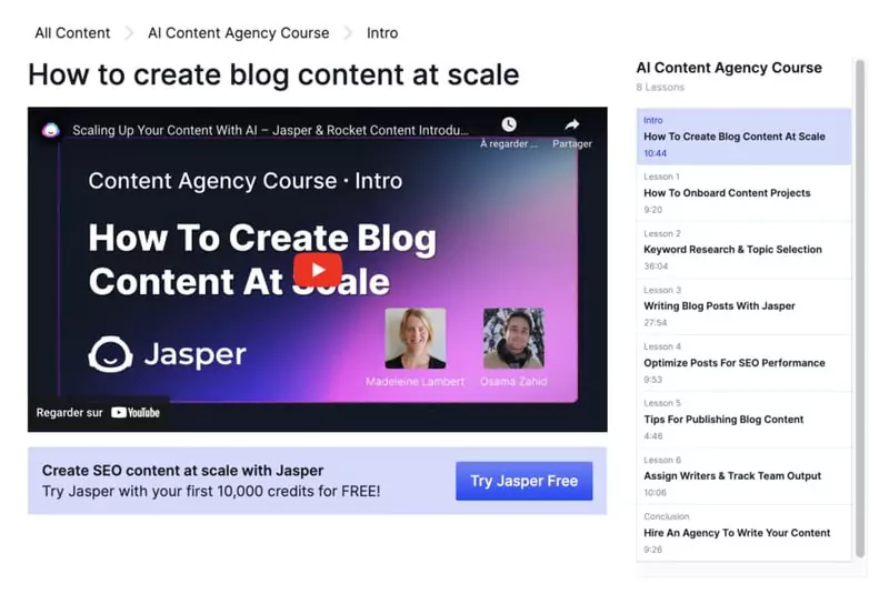 Training to use Jasper AI