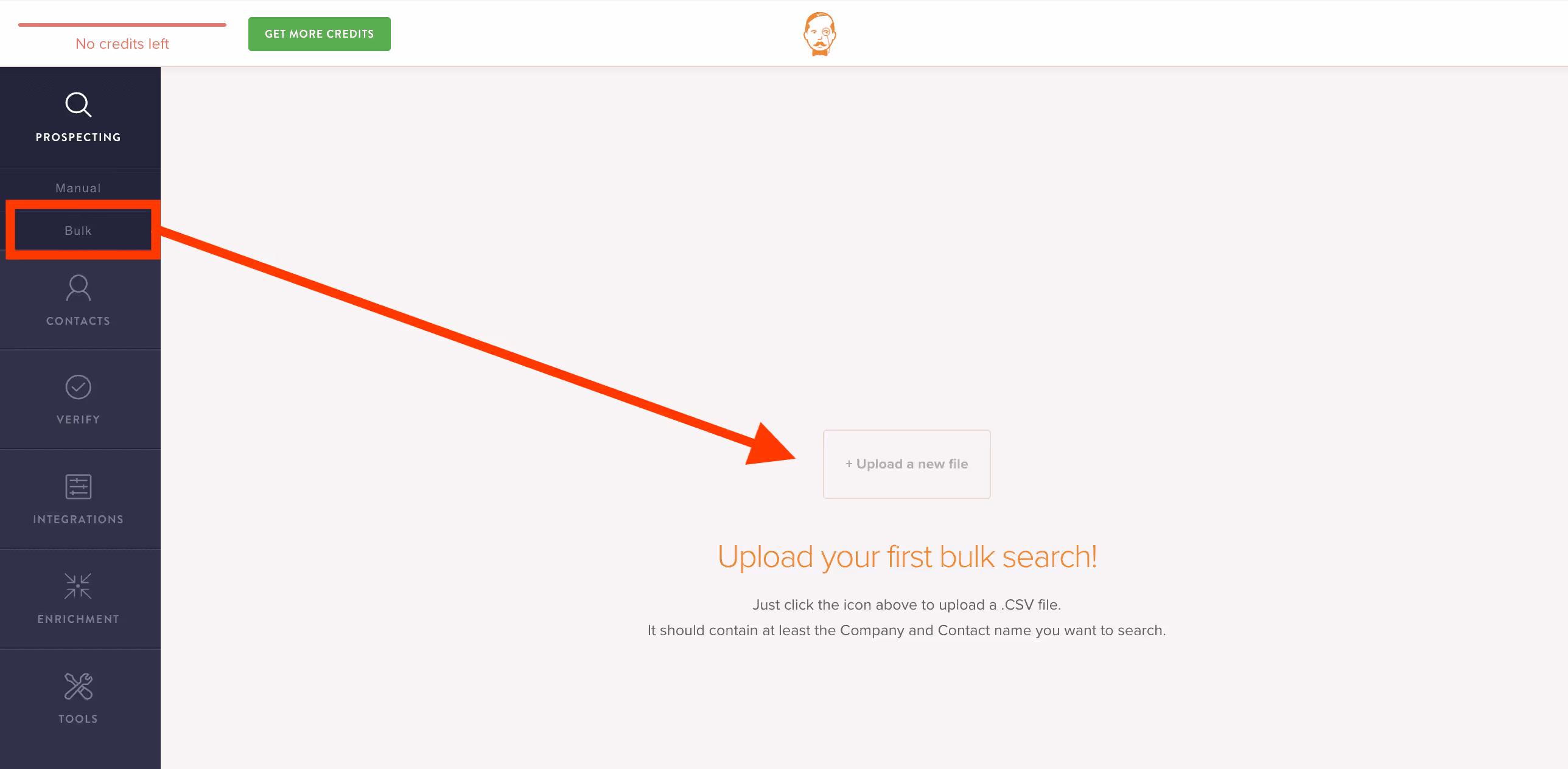 Voilanorbert - bulk search experience