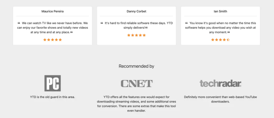 Avis critiques de YTD Downloader