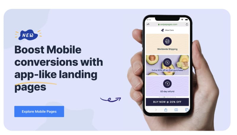Swipe Pages: No-code creation and mobile optimization in a snap