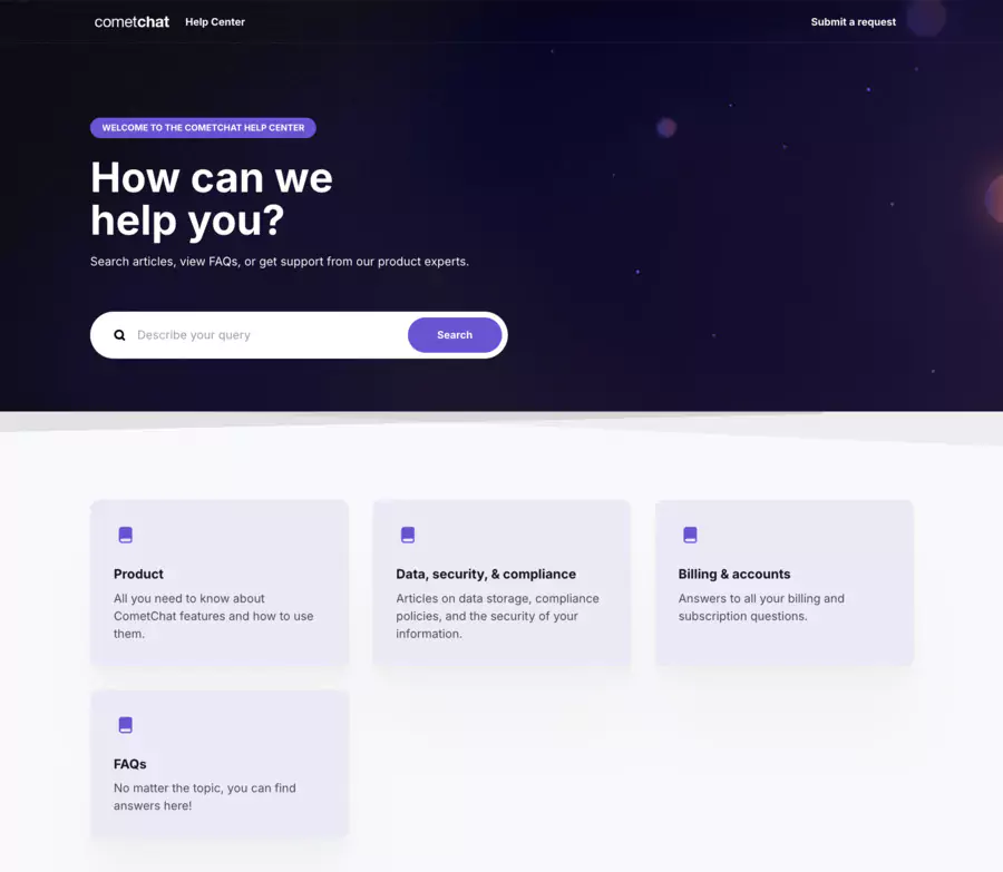 CometChat documentation provides examples and instructions to facilitate integration with different programming languages and frameworks.