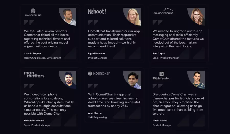 CometChat customer experience and reviews