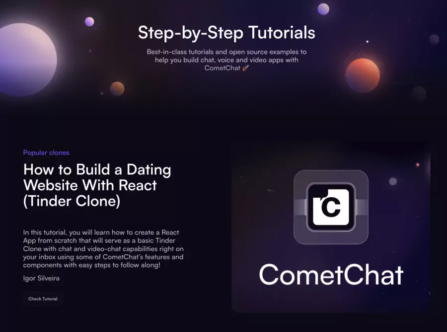 CometChat tutorials