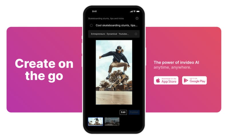 Create a video with InVideo on your mobile