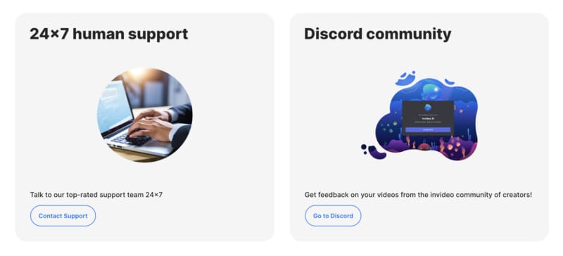 InVideo customer support