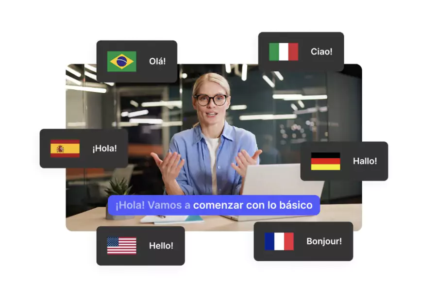 video translation with Descript