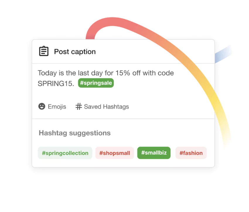 tailwind propose une gestion et version optimisée des hashtags des publications