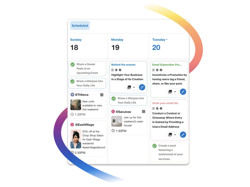 tailwind propose un calendrier