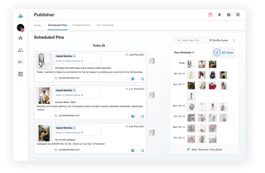Outils d'optimisation pour Pinterest