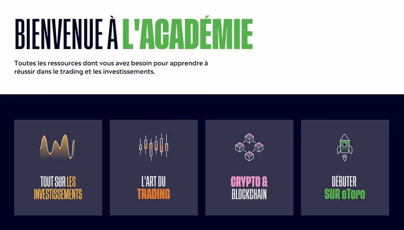 avis etoro - académie