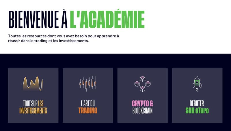 avis etoro - académie