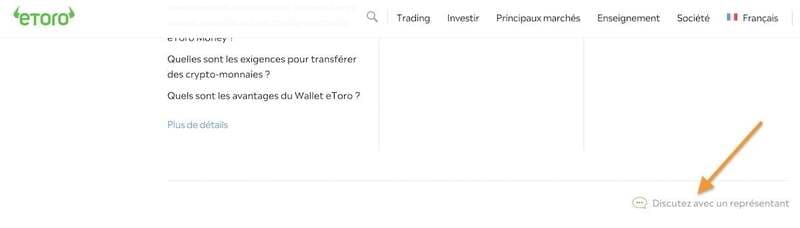 avis etoro - chat en ligne