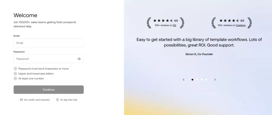 inscription à Phantombuster