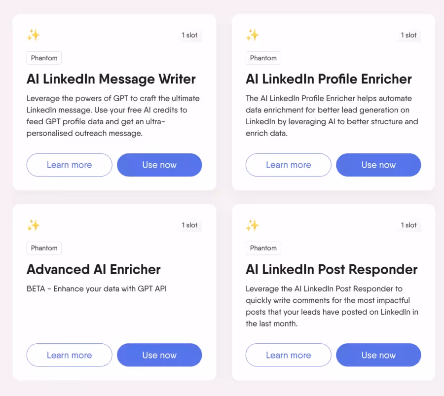 intelligence artificielle de phantombuster